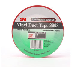 3M Vinyl Duct Tape 3903 Red 2″ × 50 yd 6.5 mil 2 Individually Wrapped Conveniently Packaged - Apex Tool & Supply