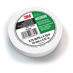 3M Double Coated Urethane Foam Tape 4026W White 1/2″ × 5 yd 62mil - Apex Tool & Supply