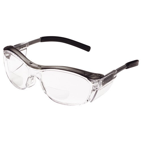 ‎3M Nuvo Reader Protective Eyewear 11435-00000-20 Clear Lens Gray Frame +2.0 Diopter - Apex Tool & Supply
