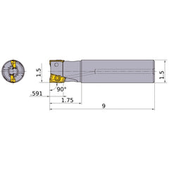 APX4000UR244SA24LA INDEXABLE ENDMIL