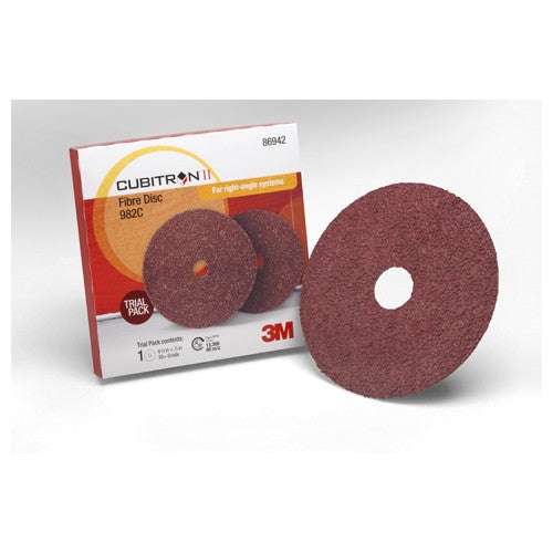 ‎3M Cubitron II Fibre Disc 982C 4-1/2″ × 7/8″ 36+ Trial Pack - Apex Tool & Supply