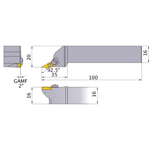 SXZCL1616H15 TURNING HOLDER