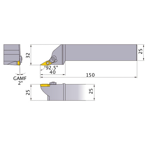 SXZCL2525M15 TURNING HOLDER