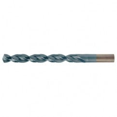 #7 RHS / RHC HSS-CO 8% (M42) 135 Degree Split Point Q-Cobalt Wide Land Parabolic Jobber Drill - TiCN - Apex Tool & Supply