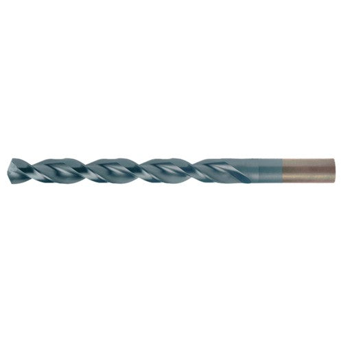 1/8 RHS / RHC HSS-CO 8% (M42) 135 Degree Split Point Q-Cobalt Wide Land Parabolic Jobber Drill - TiCN - Exact Industrial Supply