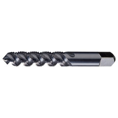 M8x1.25 3 Flute D5 Plug HSS High Helix Spiral Flute Tap- TiCN - Exact Industrial Supply