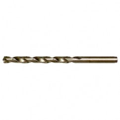#24 RHS / RHC HSS-CO 8% (M42) 135 Degree Split Point Cobalt Heavy Duty Jobber Length Drill - Straw / Gold Oxide - Apex Tool & Supply