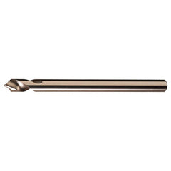 1/2″ × 6″ OAL 120 Degree HSSCoPM Radial NC Spotting Drills Gold-Black Oxide