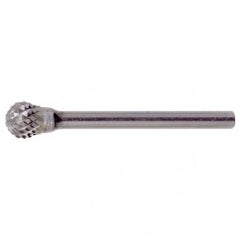 SD-3 Double Cut Solid Carbide Bur-Ball Shape - Apex Tool & Supply