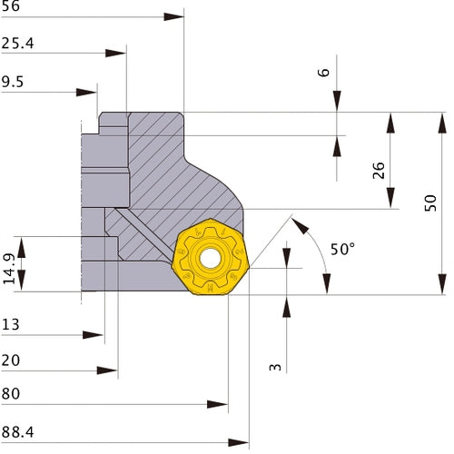 AHX440SR08008CA MILL