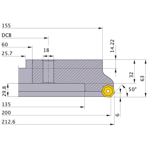 ‎AHX640W-200C20R MILL
