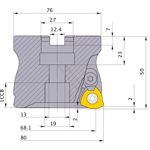 ‎AJX14-080A04R MILL