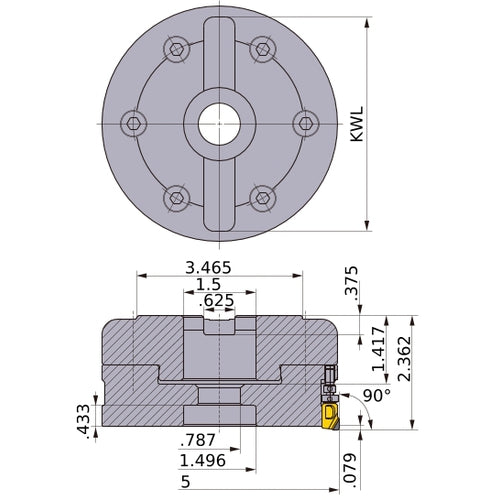 FMAXUR0524E FACE MILL