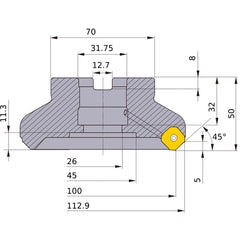 WSX445R10010DA MILL