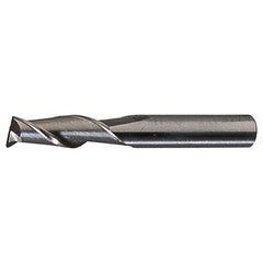‎1/8″ × 3/16″ × 3/8″ × 1-1/2″ RHS / RHC HSS HSS Single End 2-Flute Center Cutting End Mill - Bright - Exact Industrial Supply
