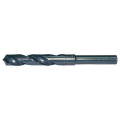 57/64 RHS / RHC HSS 118 Degree Radial Point 1/2 Reduced Shank Silver & Deming Drill - Steam Oxide - Exact Industrial Supply