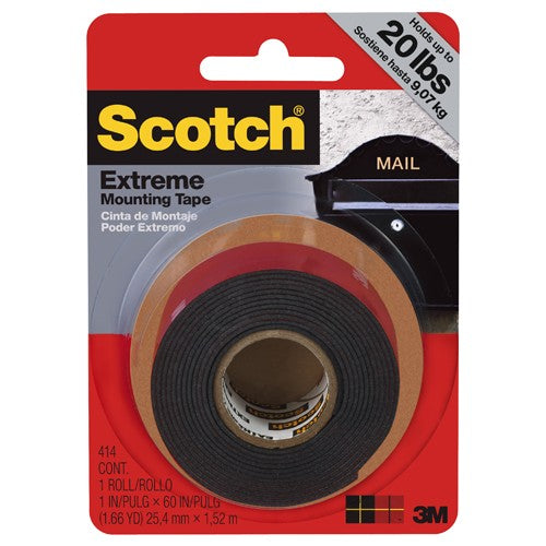 1 in × 5 ft (25 Scotch(R) Extreme Mounting Tape 52 m) Alt Mfg # 91084 - Apex Tool & Supply