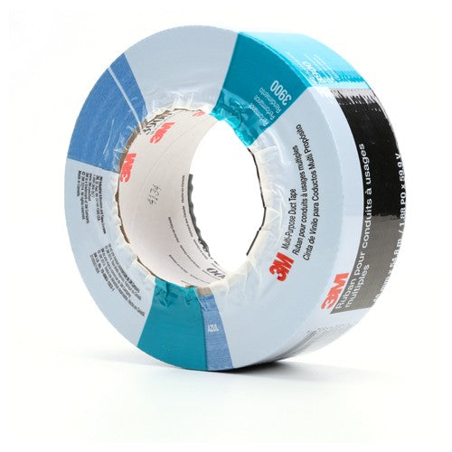 3M Multi-Purpose Duct Tape 3900 Blue 48 mm × 54.8 m 7.7 mil Individually Wrapped - Apex Tool & Supply