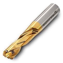 TD2500075S9R01 3xD Gold Twist Drill Body-Cylindrical Shank - Apex Tool & Supply