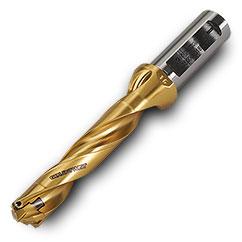 TD2200110C8R01 5xD Gold Twist Drill Body-Universal Flat Shank - Apex Tool & Supply