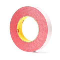 3M Double Coated Tape 9737R Red 24 mm × 55 m 3.5 mil - Apex Tool & Supply