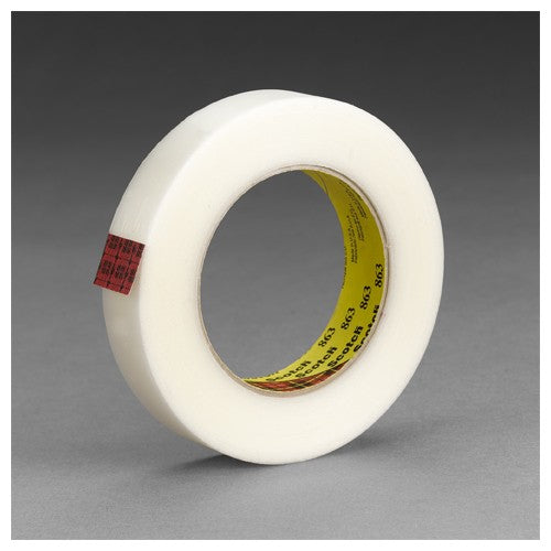 24 mm × 55 m Scotch Reinforced Strapping Tp Clear Alt Mfg # 88246 - Apex Tool & Supply