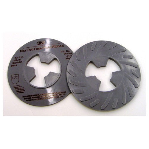 3M Disc Pad Face Plate Ribbed 81734 5″ Medium Gray - Apex Tool & Supply