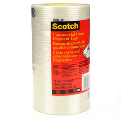 Scotch Filament Tape 897 Clear 24 mm × 55 m 5 mil - Apex Tool & Supply