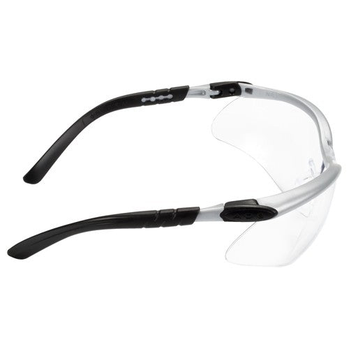 ‎3M BX Protective Eyewear 11380-00000-20 Clear Anti-Fog Lens Silver/Black Frame - Apex Tool & Supply