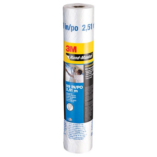 3M Hand-Masker Advanced Masking Film AMF99 99″ × 90 ft x .35 mil (2.51 m × 27.4 m x .00889 mm) - Apex Tool & Supply