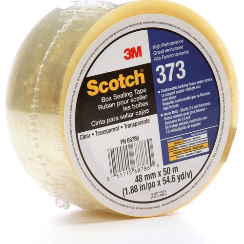 Scotch Box Sealing Tape 373 Clear 48 mm × 50 m - Apex Tool & Supply