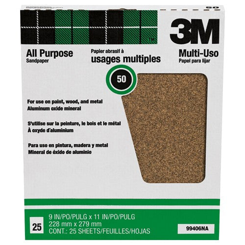 ‎9 in × 11 in 3M™ Pro-Pak™ Paint & Rust 99406NA - 50 Grit Alt Mfg # 99406 - Apex Tool & Supply