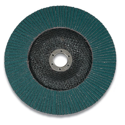 7 in × 7/8 in 546D Abrasive Flap Disc T27 80 Alt Mfg # 30606 - Apex Tool & Supply
