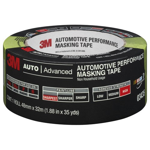 3M Automotive Performance Masking Tape 03435 48 mm × 32 m - Apex Tool & Supply