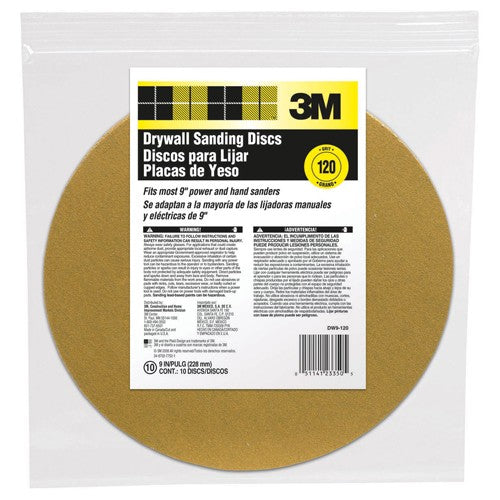 ‎3M Drywall Sanding Disc DW9-120 9″ - Apex Tool & Supply