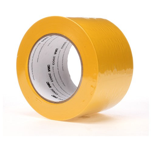 3M Vinyl Duct Tape 3903 Yellow 3″ × 50 yd 6.5 mil 18 per case Individually Wrapped Conveniently Packaged - Apex Tool & Supply