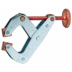 Round Handle Clamp - 1 1/8″ Throat Depth, 2″ Max. Opening - Apex Tool & Supply