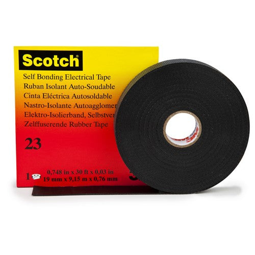 ‎3/4 in × 30 ft Scotch® 23 Electrical Tape - 19 mm × 9 Alt Mfg # 15025 - Apex Tool & Supply