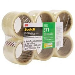 72MMX50MM 371 CLR BOX SEALING TAPE - Apex Tool & Supply
