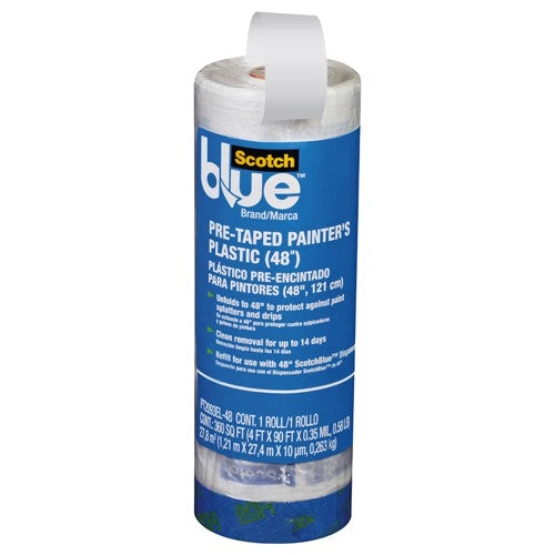 ‎3M ScotchBlue Tape + Plastic PT2093EL-48 - Apex Tool & Supply