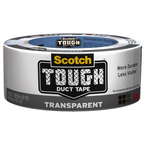 1.88 in × 20 yd (48 mm × 18,2 m) 6 Scotch(R) Tough Transparent Duct Alt Mfg # 98011 - Apex Tool & Supply