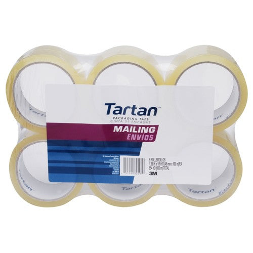 1.88 in × 109 yd (48 mm × 100 m), Tartan™ Mailing Packaging Ta Alt Mfg # 92387 - Apex Tool & Supply