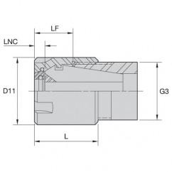 LABER16M COOLANT LOCKNUT - Apex Tool & Supply