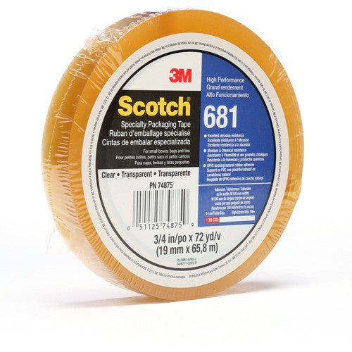 Transparent Film Tape Clear Alt Mfg # 74875 - Apex Tool & Supply