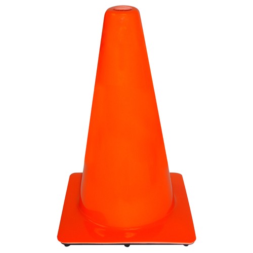3M 18″ PVC Non Reflective Traffic Safety Cone 90128H1-C Orange - Apex Tool & Supply