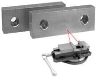 Machinable Aluminum and Steel Vice Jaws - SBM - Part #  VJ-608 - Apex Tool & Supply
