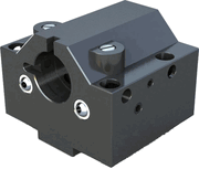 Tool Block - NEX350-8436-INT, 2”ID with Int. Coolant - Apex Tool & Supply