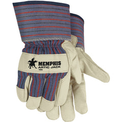‎Artic Jack Gloves - Premium Grain Pigskin - Thermosock Lined - 2-1/2″ Safety Cuff - Size Large - Apex Tool & Supply