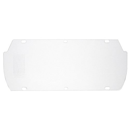 Double Matrix Faceshield - Clear Acetate 7 × 16 3/4″ / 0.040″ Thick - Apex Tool & Supply