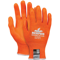 MCR Safety Cut Pro Glove - 13 Gauge Orange Kevlar/Synthetic - Nitrile Foam Coated Palm - Size Large - Apex Tool & Supply